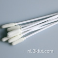 Wit PP Stick Open-Cell Round Foam Swab Sample